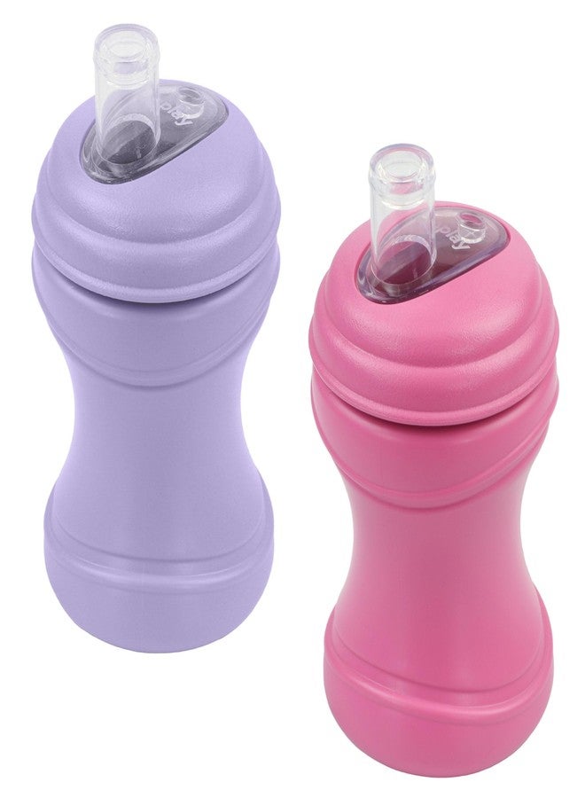 ري بلاي عبوة من كوبين ري-بلاي سعة 8 أونصات، كوبان انتقاليان للأطفال الرضع والصغار، مصنوعان من السيليكون الطبي الناعم مع غطاء للسفر، سهلا الإمساك، بتصميم الساعة الرملية، صنع في الولايات المتحدة الأمريكية من عبوات حليب معاد تدويرها - برينسيس - Image 1